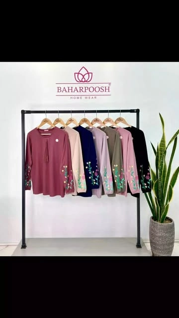 بلوز آستین بلند زنانه طرح برجسته ویسکوز نخ ۱۰۰٪سایز دو و سه و چهار