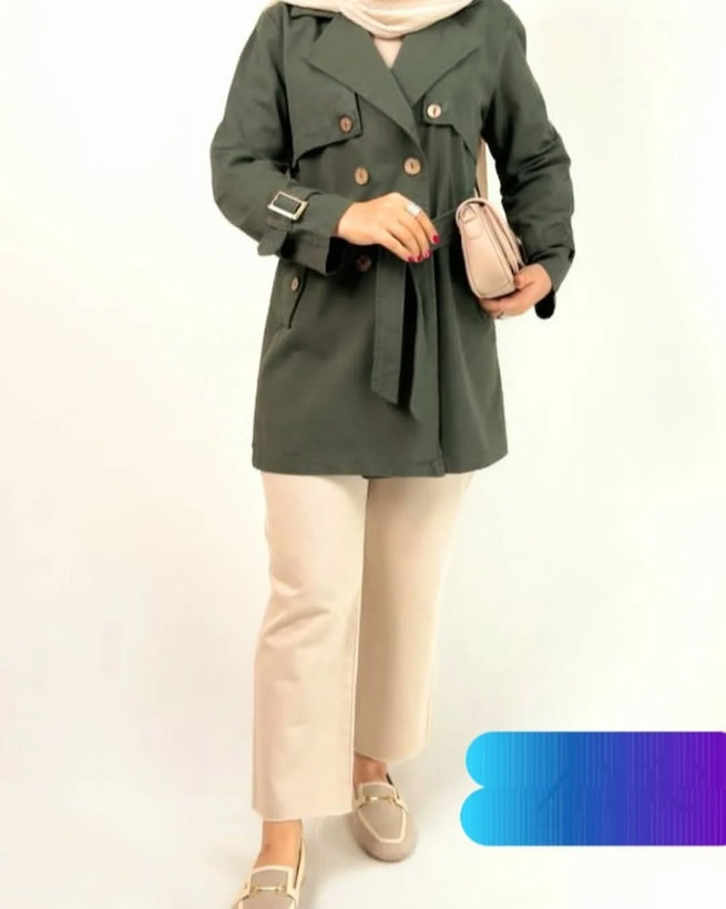 مانتو دخترانه کتان استامبول کتان شسته شده بدون ابرفت ژوته