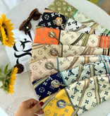 روسری زنانه سیا اسکارف دور دست دوز عرض ۱۴۰