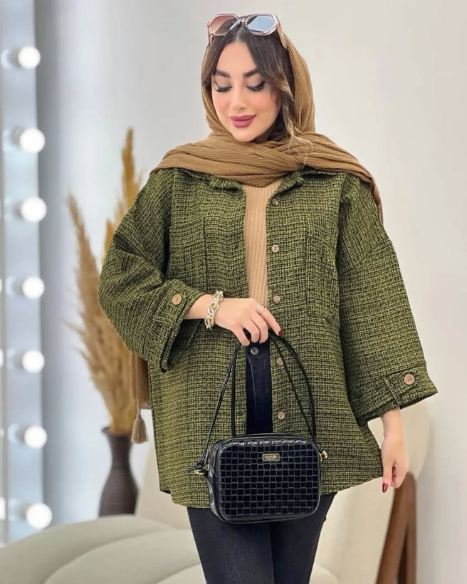 مانتو  دخترانه ریما ۴۸۰ گرمی  فری سایز تا ۴۴