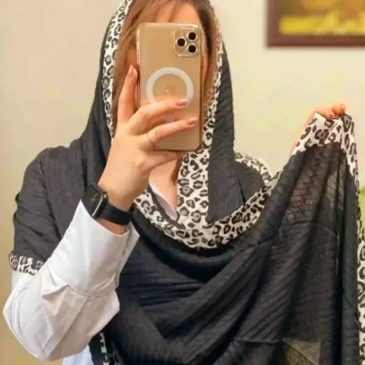 شال دخترانه نخ دور پلنگی