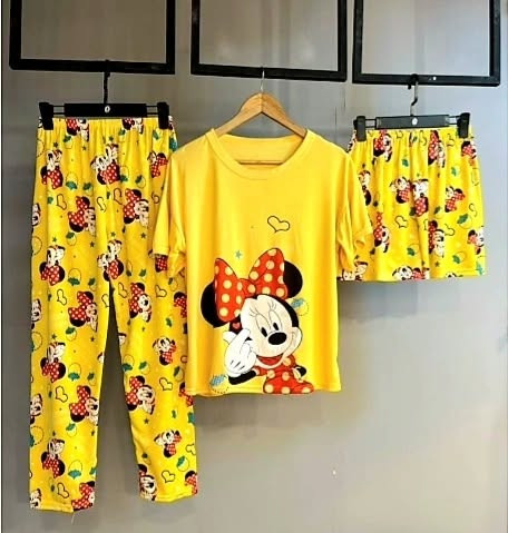 ست سه تیکه دخترانه گیاهی