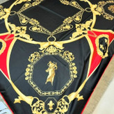 روسری زمانه نخ ابریشم دور دست دوز عرض ۱۴۰