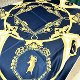 روسری زمانه نخ ابریشم دور دست دوز عرض ۱۴۰