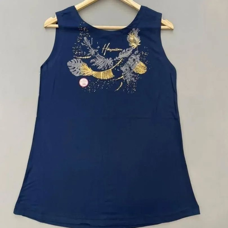 تاپ دخترانه طرح پر متالیک ویسکوز نخ ۱۰۰٪بهار پوش سایز ایکس