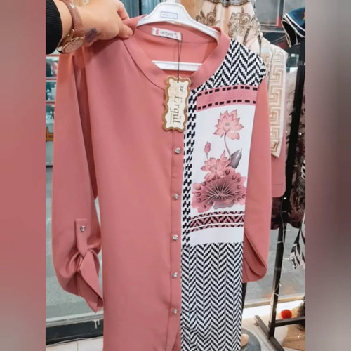 شومیز دخترانه الیزه گرم بالا سایز ۱تا ۴
