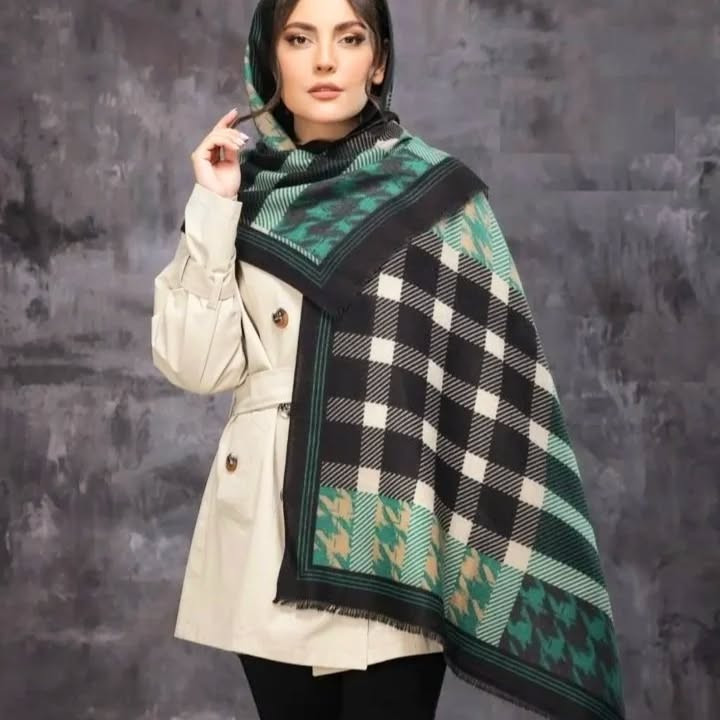 شال دخترانه موهر ایرانی عرض ۷۵ طول ۲متر
