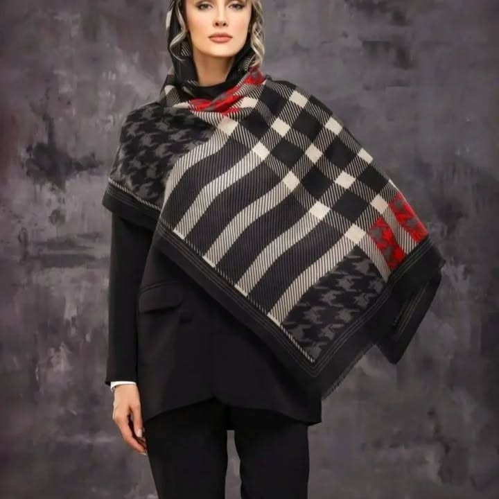 شال دخترانه موهر ایرانی عرض ۷۵ طول ۲متر