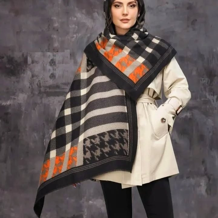 شال دخترانه موهر ایرانی عرض ۷۵ طول ۲متر