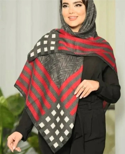 روسری زنانه نخی دور دست  دوز