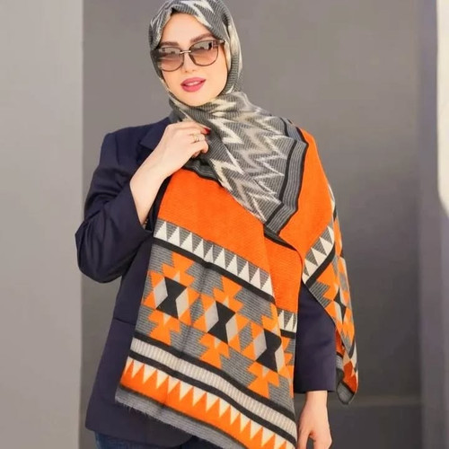 شال دخترانه موهر  عرض ۷۵ طول ۲متر