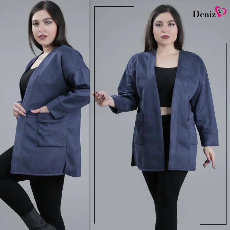 مانتو دخترانه سوئیت گرم بالا جلو باز فقط یدونه طوسی روشن