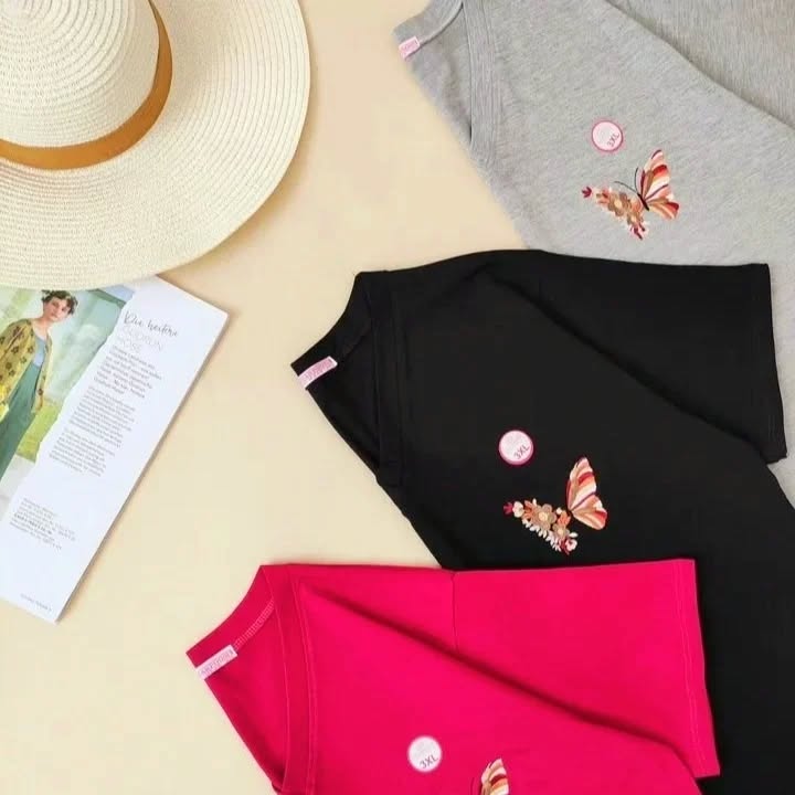 تیشرت زنانه پنبه سوپر بهار پوش سایز ۳و۴