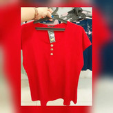 بلوز دخترانه استین کوتاه نخ کراش