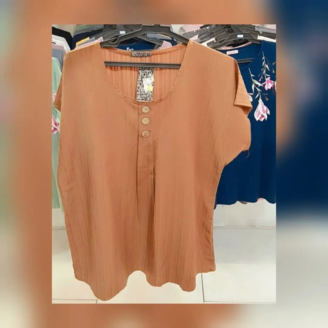 بلوز دخترانه مدل استین کوتاه نخ کراش بدون ابرفت