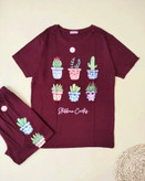 تیشرت و شلوار دخترانه ویسکوز نخ بهار پوش