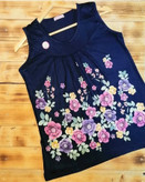 تاپ زنانه چین دار ویسکوز نخ