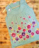 تاپ زنانه چین دار ویسکوز نخ