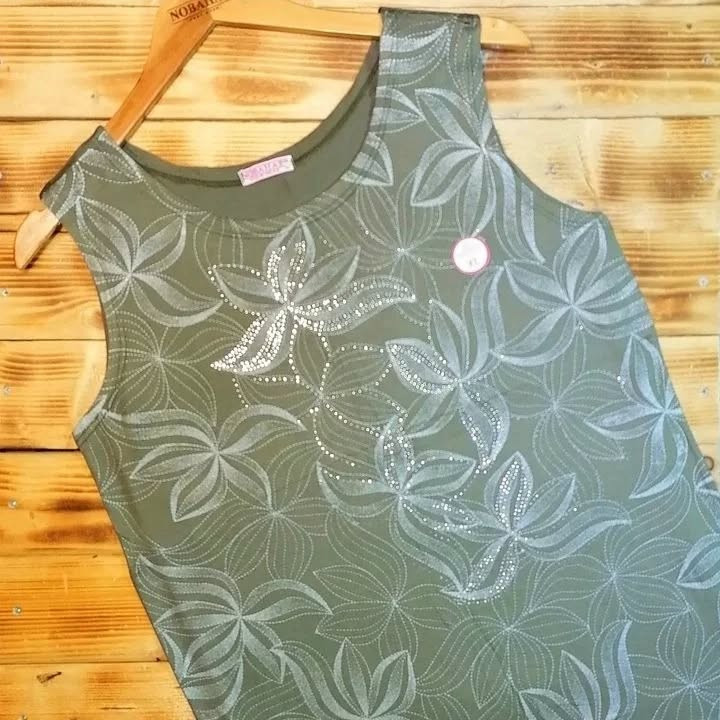 تاپ دخترانه نگینی بدون ریزش ویسکوز نخ ۱۰۰٪بهار پوش