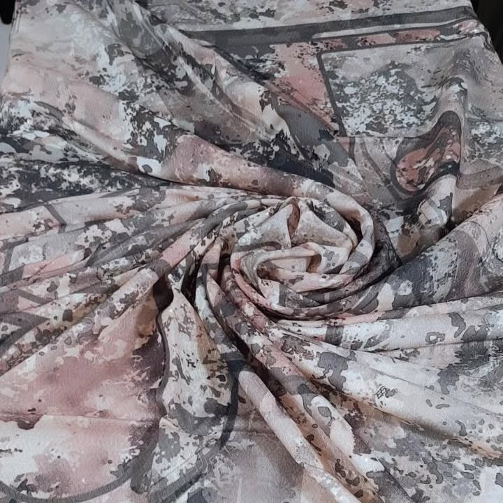 روسری دخترانه نخ دور دست دوز عرض ۱۴۰