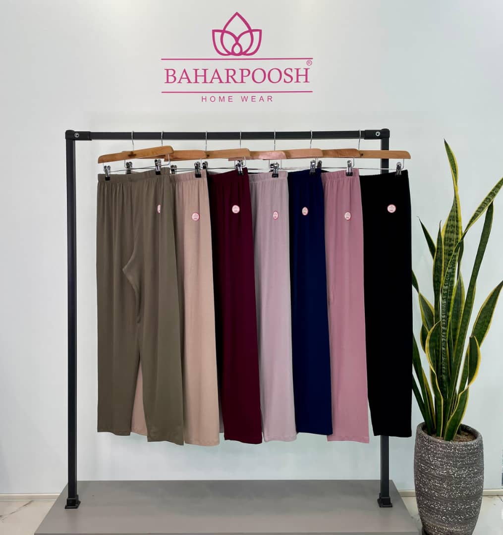 شلوار زنانه ویسکوز نخ ۱۰۰٪بهار پوش سایز لارج ایکس دو ایکس
