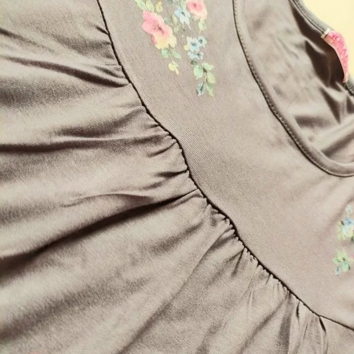 بلوز زنانه استین بلند ویسکوز نخ بهار پوش فری سایز