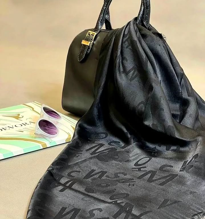 روسری دخترانه نخ ابریشم ریشه سوزنی عرض ۱۲۰
