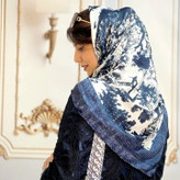 روسری زنانه نخ وارداتی درجه یک دور دست دوز عرض ۱۲۰