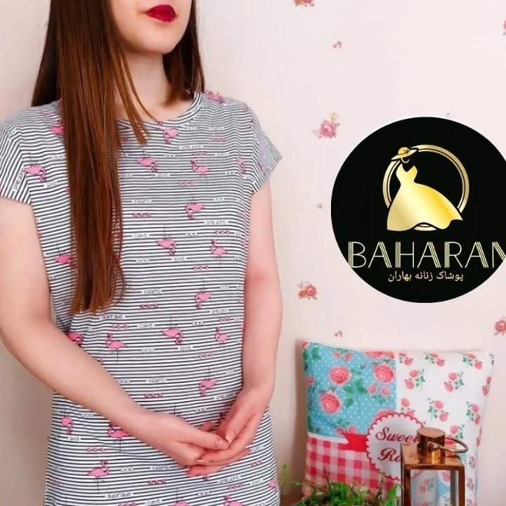 استین سر خود و شلوارک دخترانه مدل شلوارک زیر زانو طرح فلامینگو پنبه سوپر بهار پوش