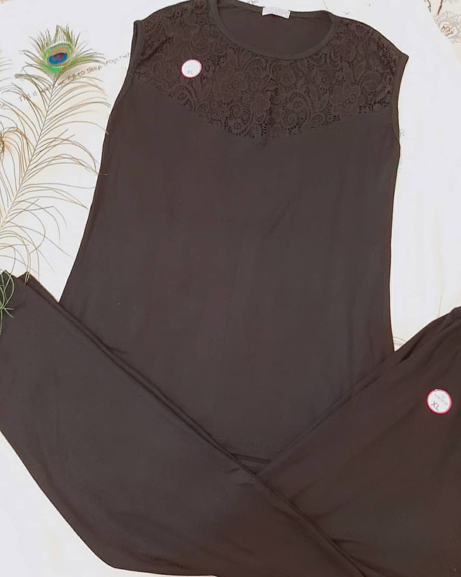 تاپ و شلوار دخترانه ویسکوز نخ ۱۰۰٪بهار پوش