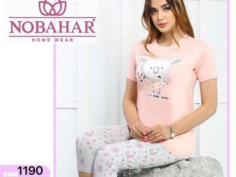 ست تیشرت و شلوارک دخترانه طرح کوالا شلوارک زیر زانو