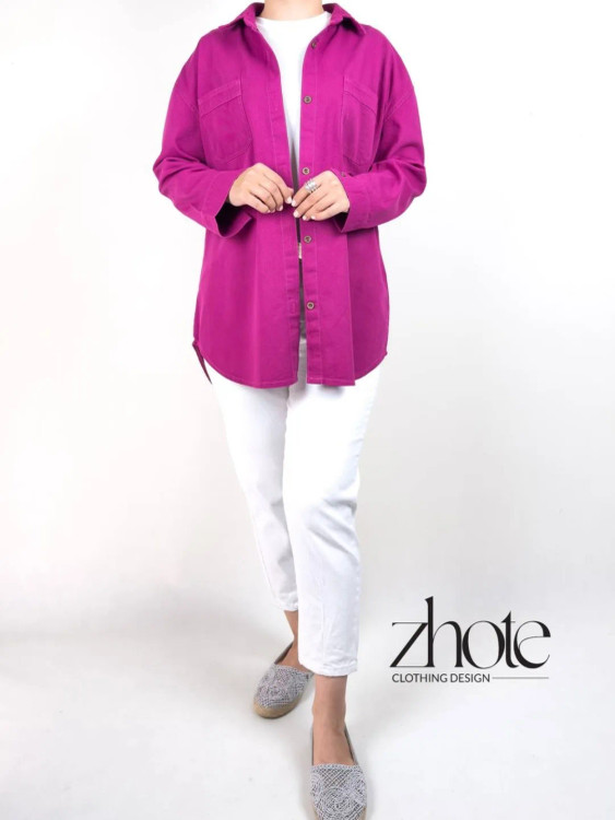 مانتو دخترانه کتان مدل کلوین ۳۳۰ گرمی فری سایز تا ۴۸ دو رنگ سرخابی و پرتقالی