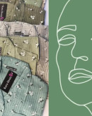 مانتو دخترانه لینن شکوفه گچی فری سایز تا ۴۸