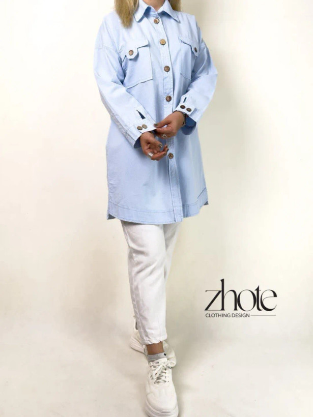 مانتو دخترانه لینن نچرال دو سایز سه رنگ شسته شده بدون ابرفت