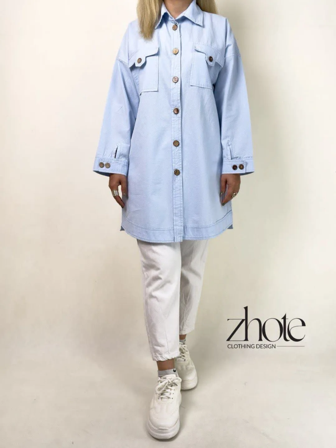 مانتو  دخترانه لینن نچرال دو سایز سه رنگ شسته شده بدون ابرفت