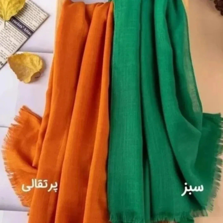 شال دخترانه لینن ساده عرض ۹۰ طول ۲متر ۱۲ رنگ