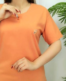 تیشرت زنانه مدل پنبه سوپر بهار پوش گلدوزی سایز ۳و ۴ ایکس