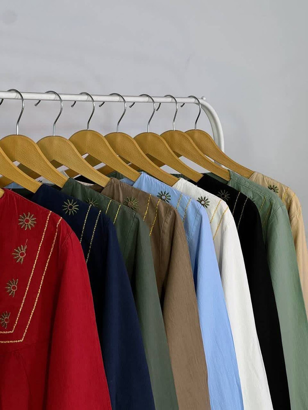 شومیز دخترانه الیاف طبیعی فری سایز تا ۴۸ ۸رنگ